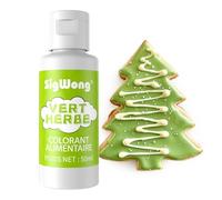 Colorant Alimentaire Liquide, 50ml Concentré Colorant Peinture Alimentaire Pour Gâteau, Cuisson, Décoration, Glaçage - Colorants Alimentaires Pour Biscuits - Vert Herbe