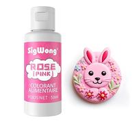 Colorant Alimentaire Liquide, 50ml Concentré Colorant Peinture Alimentaire Pour Gâteau, Cuisson, Décoration, Glaçage - Colorants Alimentaires Pour Biscuits - Rose