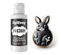 Colorant Alimentaire Liquide, 50ml Concentré Colorant Peinture Alimentaire Pour Gâteau, Cuisson, Décoration, Glaçage - Colorants Alimentaires Pour Biscuits - Noir