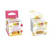 Colorant alimentaire naturel jaune + paillettes dorées