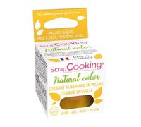 Colorant alimentaire naturel - SCRAPCOOKING - Jaune 10 g - Origine naturelle - Sans odeur - Pour pâtisseries