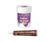 Colorant alimentaire violet arôme mûre + Stylo chocolat