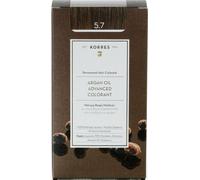 Colorant avancé à l'huile d'argan KORRES - chocolat permanent pour cheveux 5,7