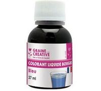 Colorant - Bleu - Liquide - Pour bougie - Flacon de 27ml - Graine créative Bleu G