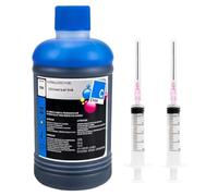 Colorant de kit de recharge à l'encre universelle compatible avec les cartouches de bureau de bureau d'imprimante 305 302 304 302 664 CISS XL(Cyan)