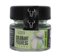 Colorant en poudre irisé vert anis - hydrosoluble - 5 g