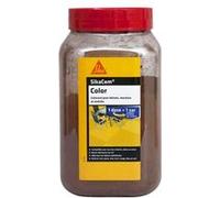 SIKA - Colorant en poudre pour ciment/chaux/plâtre - SikaCem Color Brun - Couleur uniforme - Résistant aux UV - Ne modifie pas le temps de prise des mortiers - Dosage facile - 700g
