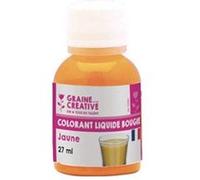 Colorant - Jaune - Liquide - Pour bougie - Flacon de 27ml - Graine créative Jaune G