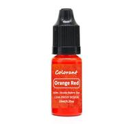 Colorant Liquide De Bougie 20 Couleurs 10ML Colorant Liquide Cire de Bougie Savon Essence Résine Décoration Colorant pour Bricolage, Cire de Soja, Cire Abeille, Cire Gel, Cire Paraffine, Orange Rouge