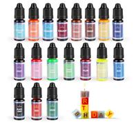 Colorant liquide pour bougies - 18 couleurs - Colorant pour cire de soja - Colorant pour cire