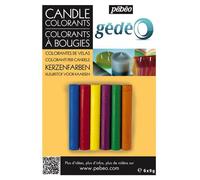 Pébéo Gedeo Colorant pour bougie 766224 – 6 teintes miscibles (vives ou pastels)