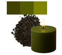 Colorant pour Bougies en Flocons - 30 Couleurs Populaires - Haute Concentration - Pour Paraphine, Cire d'abeille, Soja, Stéarine, Palme - Flocons Colorants Premium (Vert Olive (Olive))