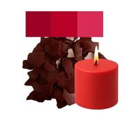 Colorant pour Bougies en Flocons - 30 Couleurs Populaires - Haute Concentration - Pour Paraphine, Cire d'abeille, Soja, Stéarine, Palme - Flocons Colorants Premium (Rouge Foncé (Dark Red))