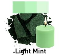 Colorant pour Bougies en Flocons - 30 Couleurs Populaires - Haute Concentration - Pour Paraphine, Cire d'abeille, Soja, Stéarine, Palme - Flocons Colorants Premium (Vert Menthe Clair (Light Mint))