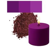 Colorant pour bougies en flocons - Haute Concentration - Flocons Colorants Premium pour Paraphine, Cire d'abeille, Soja, Stéarine - 20g / 50g / 100g / 500g - Qualité allemande (Violet foncé, 100