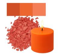 Colorant pour bougies en flocons - Haute Concentration - Flocons Colorants Premium pour Paraphine, Cire d'abeille, Soja, Stéarine - 20g / 50g / 100g / 500g - Qualité allemande (Arancion, 100 grammes)