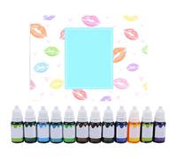 Colorant pour Rouge à Lèvres, Pigments Végétaux, Lot de 12, Blanc