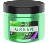 Colorant Résine Époxy Métalliqu - 60g Poudre Mica Pigment De Résine Époxy Pour Epoxy Resin, Fabrication De Savon - Mica Powder Naturel Pour Art De Résine, Peinture, Nail Art, Bombe De Bain (Vert)