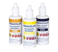 COLORANT UNIVERSEL PROACOLOR. Vert. 40 ml. Teinture pour peintures plastiques, vernis à l'eau et vernis synthétiques au solvant.