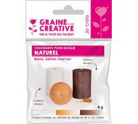 3 colorants solides pour bougies - Naturel Multicolore G
