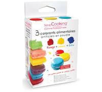 COLORANTS X3 ROUGE, JAUNE ET BLEU
