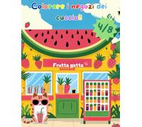 Colorare i negozi dei cuccioli.: Disegni facili da colorare per bambini (età 4-8), attività creativa e divertente.