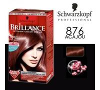 Coloration Brillance 876 Acajou - Schwarzkopf - Sans ammoniaque - Cheveux colorés ou mechés