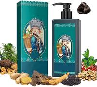 Coloration Capillaire Aux Extraits VéGéTaux Pour Cheveux Gris, Formule Douce Aux Plantes, IngréDients Naturels, 207 Ml, Couvre PréCiséMent Les Cheveux Gris.,（Dark Tea Brown）