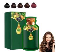 Coloration capillaire douce à base de plantes,application rapide,shampoing colorant naturel longue durée,coloration mousse, action rapide, shampoing-après-shampoing colorant pour (Noir naturel)