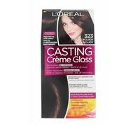 Coloration capillaire - Loréal Paris Casting Creme Gloss - 323 Chocolat Noir - Sans ammoniaque - 48ml