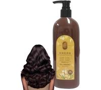 Coloration Capillaire Nourrissante à Base De Plantes, Shampooing De Coloration Capillaire Longue Durée Et Naturel Végétale Cheveux Noir, Shampoing Teinture Cheveux Gris Femme (Brun foncé)