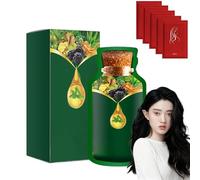 Coloration capillaire rapide à base de plantes, longue tenue et naturelle, shampooing, extrait végétal pur, action rapide, facile à utiliser pour hommes et femmes (Noir)