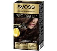 Coloration Capillaire - Syoss - Olio Intense - Sans Ammoniaque - Castaño Helado - Cheveux Colorés Ou Mechés