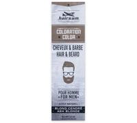 Coloration Cheveux & Barbe - HAIRGUM - Blond Cendré - Application facile - Tous types de cheveux - Mixte