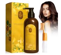 Coloration Cheveux, Shampoing Colorant, Teinture Cheveux Végétale, Coloration Cheveux Chatain, Coloration Racines Cheveux Permanente, Coloration et Revitalisation des Cheveuxs 2 en 1 (Marron)