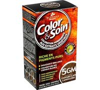 Coloration douce couvrante sans ammoniaque - 3 CHENES Color et Soin Châtain Clair Cappuccino, 180 g - Lot de 2