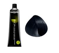 Coloration d'oxydation sans ammoniaque - L'Oréal Professionnel - Inoa N°1 - Noir - Crème - 100% cheveux blancs