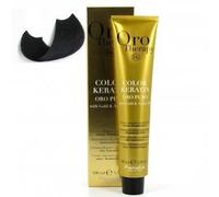 Coloration - ORO THERAPY 24 K - Color Keratin Oro Puro N°1.0 - Noir - 100 ml - Sans ammoniaque