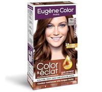 Coloration Permanente 78 Marron Praliné Huile d'Argan Les Raffinées Color & Éclat EUGENE COLOR - la boite de 115 ml Lot De 3 - Par Lot
