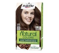 Coloration permanente cheveux - SCHWARZKOPF - Palette Natural Colors - Châtain Chocolat 4.65 - Crème nourrissante - 100% couverture