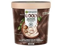 Coloration Permanente - Garnier - 5.0 Castaño Café - Sans Ammoniaque - Crème - Pour Tous Types De Cheveux
