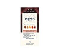 Phyto Coloration permanente Gel sans ammoniaque 6.66 Brun Cerise Clair Intense, 4 unités