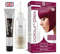 Coloration permanente Prune Intense avec soin Plex anti-casse, végane & sans cruauté, sans PPD, 100% couverture des cheveux blancs, pour tous types de cheveux - Smart Beauty