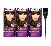 Coloration Permanente - Schwarzkopf - Palette Brun Clair N4 - Lot de 3 - Texture Crème - Couleur Durable