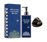 Coloration pour cheveux - Crème couvrante pour cheveux gris - Crème teinture avec extraits naturels de plantes et parfum durable pour adultes