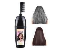 Coloration pour cheveux gris avec peigne - Outil de brosse pour couvrir les cheveux blancs | Idéal pour les fêtes de mariage, les réunions, les voyages, les réunions sociales en plein air, hommes et