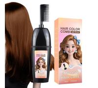 Coloration pour cheveux gris avec peigne - Outil de brosse pour couvrir les cheveux blancs | Idéal pour les fêtes de mariage, les réunions, les voyages, les réunions sociales en plein air, hommes et