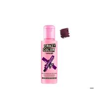 Coloration semi-permanente - CRAZY COLOR - 100 ml Aubergine - Sans ammoniaque - Sans oxydant - Teinte intense