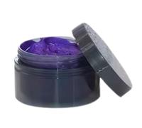 Coloration temporaire des cheveux Jetable Teinture capillaire temporaire Couleur de cire soluble dans l'eau Séchage rapide Lavage Polyvalent pour enfants Femmes Hommes Utilisation Violet
