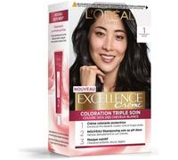 Coloration triple soin Excellence L'OREAL PARIS - Couvre 100% des cheveux blanc - 1 Noir